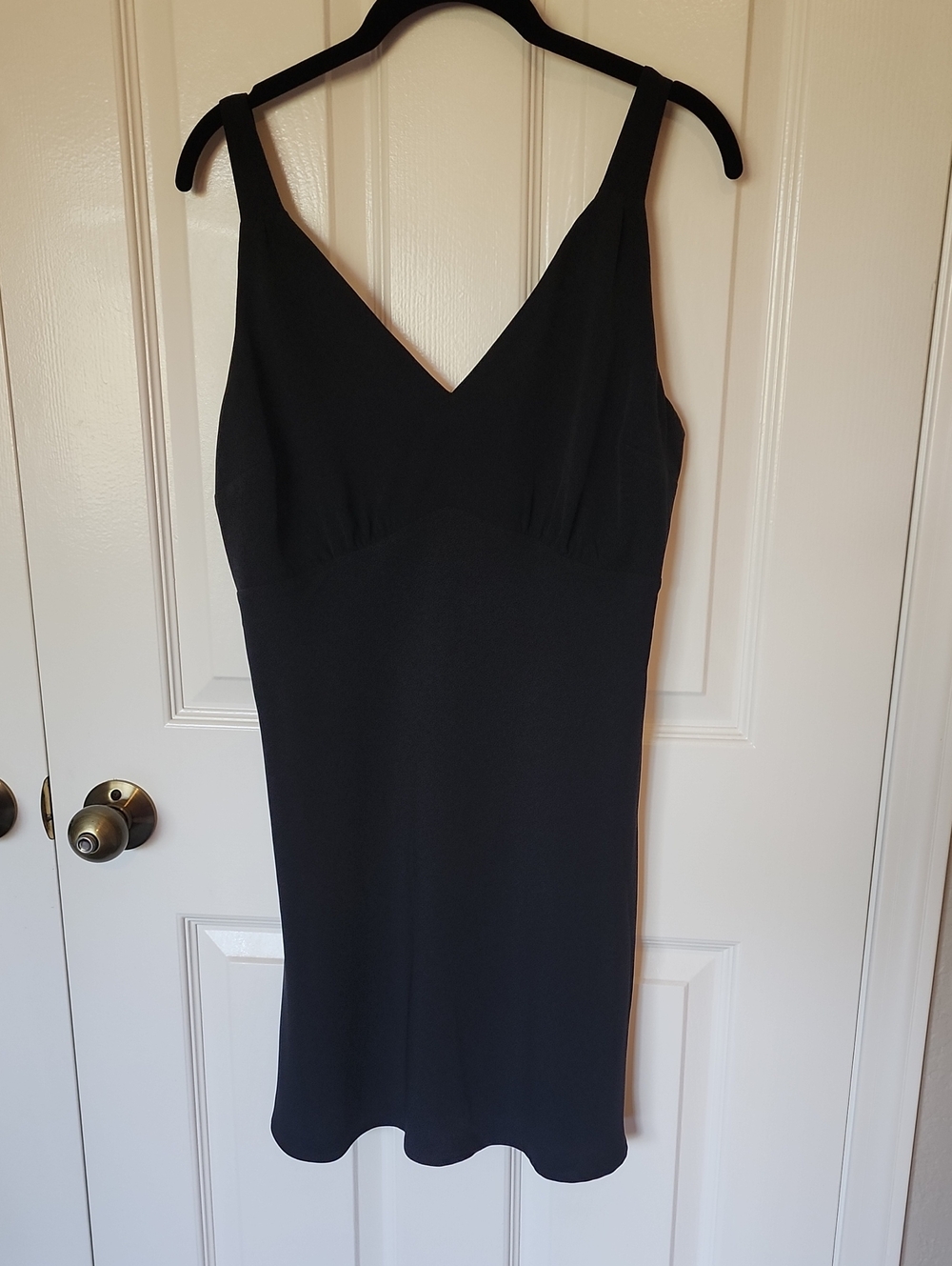 A&F Classic Black V-Neck Slip Dress